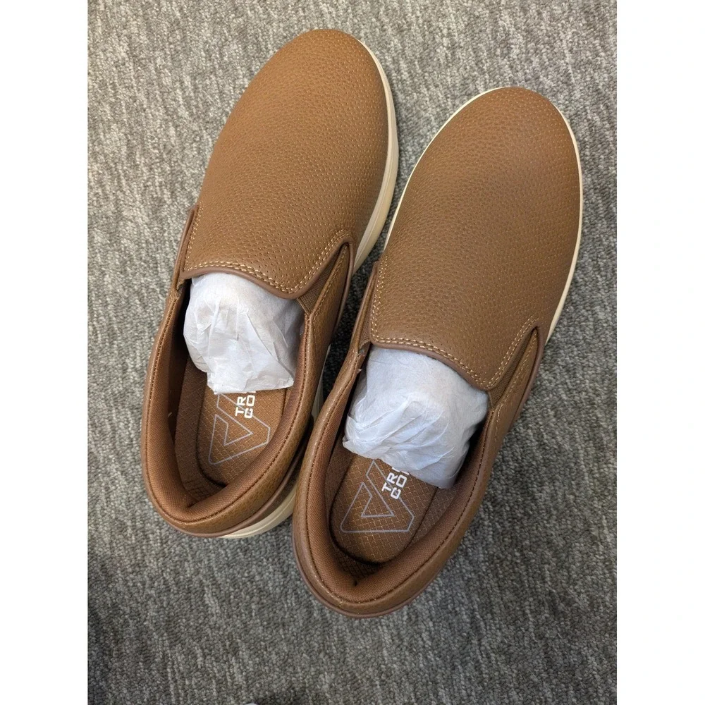 Vance Tru Comfort System Mens Townes Brown Slip On Shoes Size 9‎